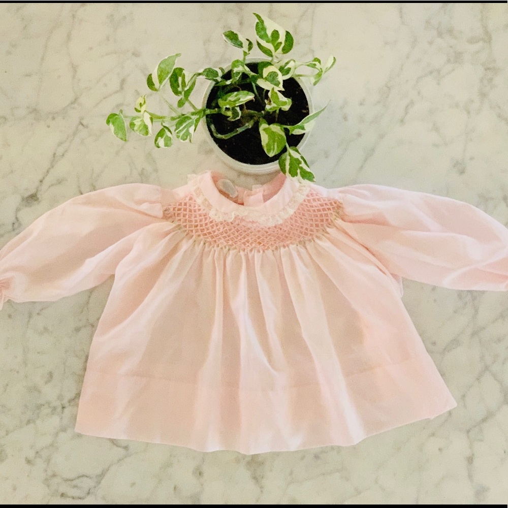 Polly Flinders Smocked Baby Blouse